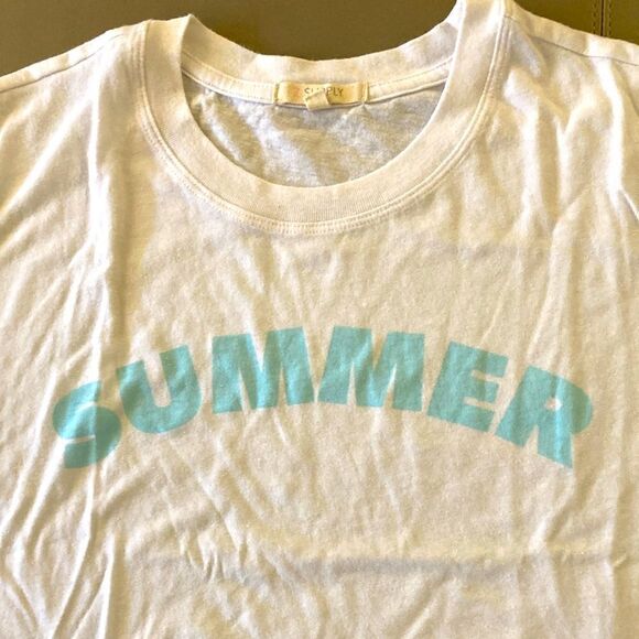 Z Supply Girls Short Sleeve T Shirt with “Summer” Graphic. Size L (12-14). - Picture 3 of 6